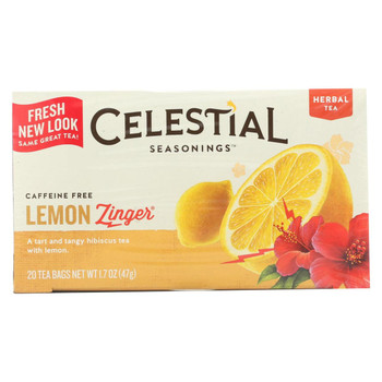 Celestial Seasonings Herbal Tea - Lemon Zinger - 20 Bags Celestial Seasonings Herbal Tea - Lemon Zinger - 20 Bags