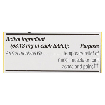 Boericke and Tafel - Arnica Montana 6X - 250 Tablets