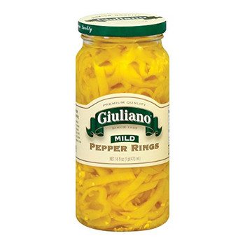 Giulianos' Specialty Foods - Pepper Rings Mild - CS of 6-16 OZ