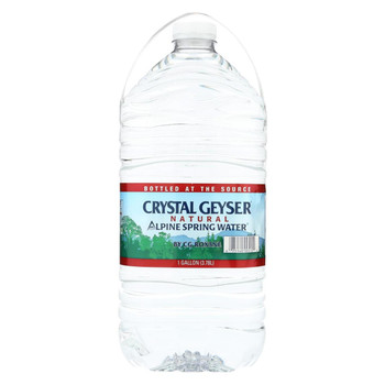 Crystal Geyser Alpine Spring Water - Case of 6 - 1 Gal