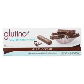 Glutino Chocolate Covered Wafer - Case of 12 - 4.6 oz. Glutino Chocolate Covered Wafer - Case of 12 - 4.6 oz.