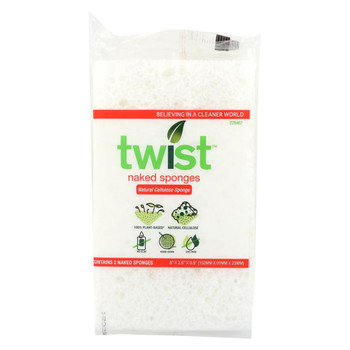 Twist Naked Sponge - Medium - Case of 6 - 2 Count Twist Naked Sponge - Medium - Case of 6 - 2 Count