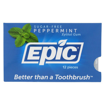 Epic Dental - Gum Xylitol Swtnd Peprmnt - CS of 12-12 CT