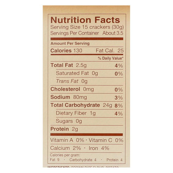 Crunchmaster 7 Ancient Grains Crackers - Sea Salt - Case of 12 - 3.5 oz.