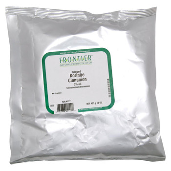 Frontier Herb Cinnamon Ground Korintje A Grade - Single Bulk Item - 1LB