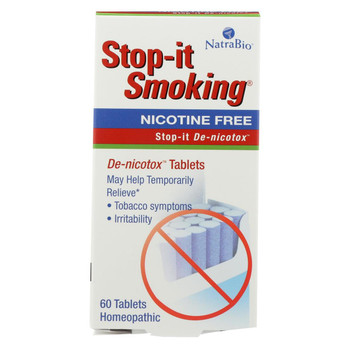 NatraBio Stop-It Smoking Detoxifying - 60 Tablets NatraBio Stop-It Smoking Detoxifying - 60 Tablets