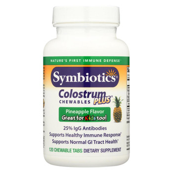 Symbiotics Colostrum Plus Pineapple - 120 Chewables Symbiotics Colostrum Plus Pineapple - 120 Chewables