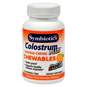 Symbiotics Colostrum Plus Orange - 120 Chewables Symbiotics Colostrum Plus Orange - 120 Chewables