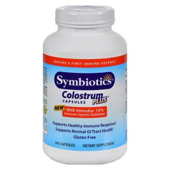 Symbiotics Colostrum Plus - 480 mg - 240 Capsules Symbiotics Colostrum Plus - 480 mg - 240 Capsules