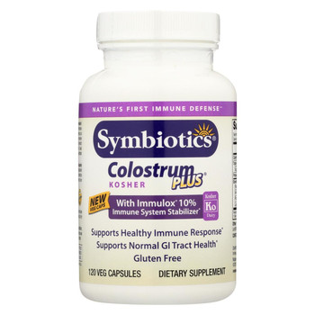 Symbiotics Colostrum Plus Kosher - 120 Capsules Symbiotics Colostrum Plus Kosher - 120 Capsules
