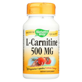 Nature's Way - L-Carnitine - 500 mg - 60 Vegetarian Capsules Nature's Way - L-Carnitine - 500 mg - 60 Vegetarian Capsules