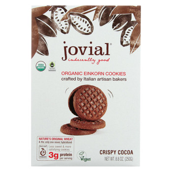 Jovial - Cookie - Organic - Einkorn - Crispy Cocoa - 8.8 oz - case of 12