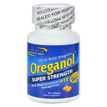 North American Herb and Spice Oreganol Oil of Oregano Super Strength - 60 Softgels North American Herb and Spice Oreganol Oil of Oregano Super Strength - 60 Softgels