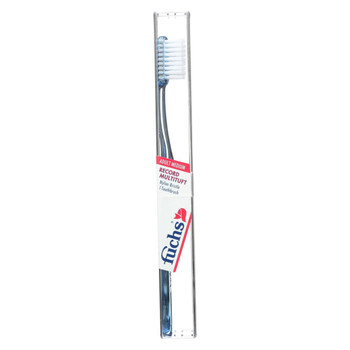 Fuchs Adult Medium Record Multituft Nylon Bristle Toothbrush - 1 Toothbrush - Case of 10