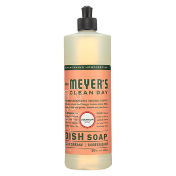 Mrs. Meyer's Clean Day - Liquid Dish Soap - Geranium - Case of 6 - 16 oz Mrs. Meyer's Clean Day - Liquid Dish Soap - Geranium - Case of 6 - 16 oz