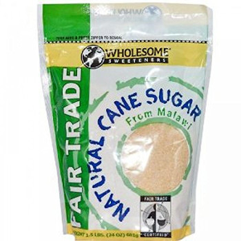 Wholesome Sweeteners Organic Cane Sugar - Single Bulk Item - 25LB Wholesome Sweeteners Organic Cane Sugar - Single Bulk Item - 25LB