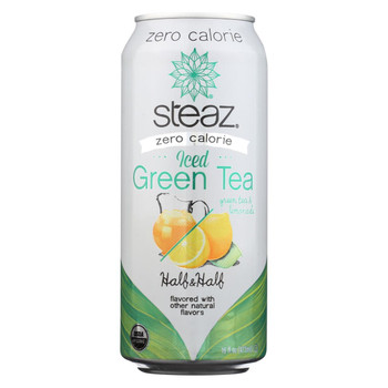Steaz Zero Calorie Green Tea - Half and Half - Case of 12 - 16 Fl oz. Steaz Zero Calorie Green Tea - Half and Half - Case of 12 - 16 Fl oz.