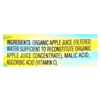 Apple and Eve Organics 100 Percent Juice - Apple Juice - Case of 9 - 200 ml
