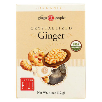 Ginger People Organic Crystallized Ginger Box - 4 oz - Case of 12 Ginger People Organic Crystallized Ginger Box - 4 oz - Case of 12