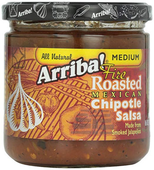 Arriba Fire Roasted Chipotle Salsa - Medium - Case of 6 - 16 oz.