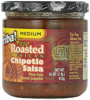Arriba Fire Roasted Chipotle Salsa - Medium - Case of 6 - 16 oz. Arriba Fire Roasted Chipotle Salsa - Medium - Case of 6 - 16 oz.