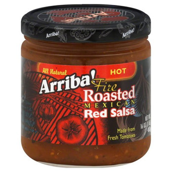 Arriba Roasted Red Salsa - Hot - Case of 6 - 16 oz.