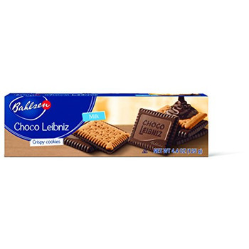 Bahlsen Leibniz Milk Chocolate Cookies - Case of 12 - 4.4 oz.