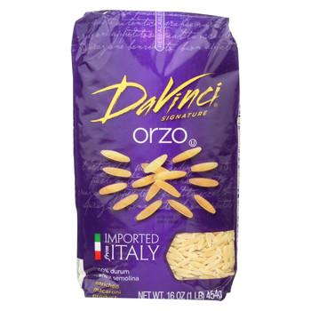 DaVinci - Orzo Pasta - Case of 12 - 1 lb. DaVinci - Orzo Pasta - Case of 12 - 1 lb.