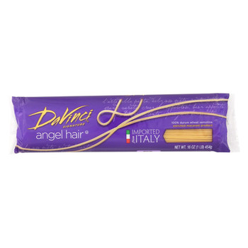 DaVinci - Pasta - Angel Hair - Case of 20 - 16 oz