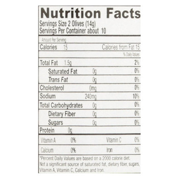 Santa Barbara Olives - Martini Style - Case of 6 - 5 oz. Santa Barbara Olives - Martini Style - Case of 6 - 5 oz.
