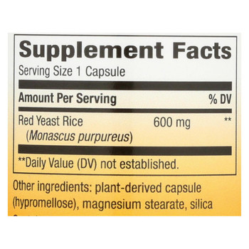 Nature's Way - Red Yeast Rice - 60 Vcaps