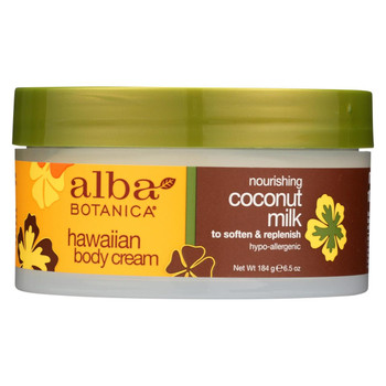 Alba Botanica Hawaiian Body Cream Coconut Milk - 6.5 oz Alba Botanica Hawaiian Body Cream Coconut Milk - 6.5 oz