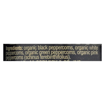 Drogheria and Alimentari Spice Mill - Organic 4 Seasons Peppercorns - 1.24 oz - Case of 6