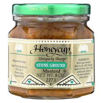 Honeycup Mustard - Stone Ground - Case of 6 - 8 oz.