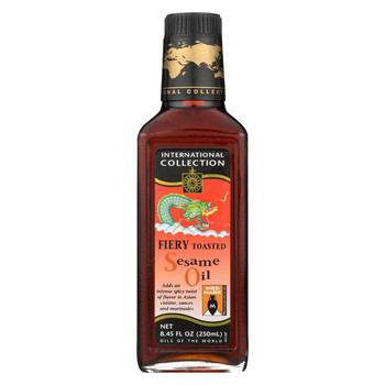 International Collection Sesame Oil - Fiery Toasted - Case of 6 - 8.45 Fl oz. International Collection Sesame Oil - Fiery Toasted - Case of 6 - 8.45 Fl oz.