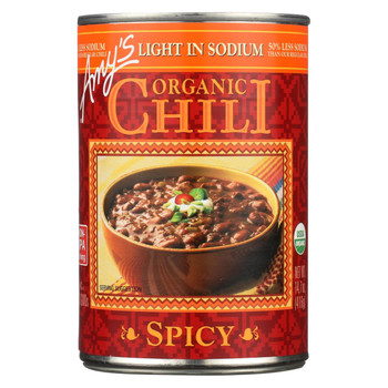 Amy's - Organic Low Sodium Spicy Chili - Case of 12 - 14.7 oz