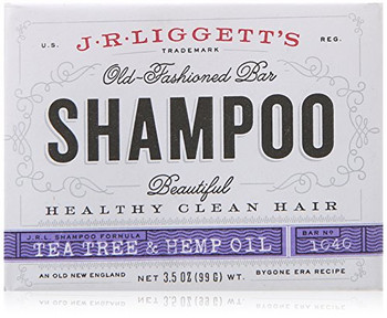 J.R. Liggett's Old-Fashioned Bar Shampoo Tea Tree and Hemp Oil Formula - 3.5 oz