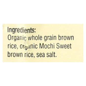 Lundberg Family Farms Organic Mochi Sweet Rice Cake - Case of 12 - 8.5 oz.