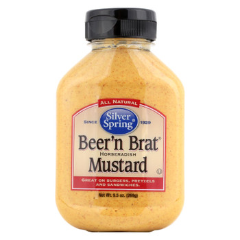 Silver Spring Squeeze - Mustard - Beer Brat - Case of 9 - 9.5 oz Silver Spring Squeeze - Mustard - Beer Brat - Case of 9 - 9.5 oz