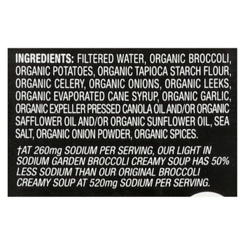 Imagine Foods Soup - Light In Sodium Broccoli - Case of 12 - 32 fl oz.