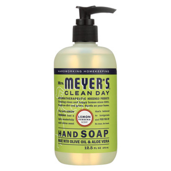 Mrs. Meyer's Clean Day - Liquid Hand Soap - Lemon Verbena - Case of 6 - 12.5 oz Mrs. Meyer's Clean Day - Liquid Hand Soap - Lemon Verbena - Case of 6 - 12.5 oz