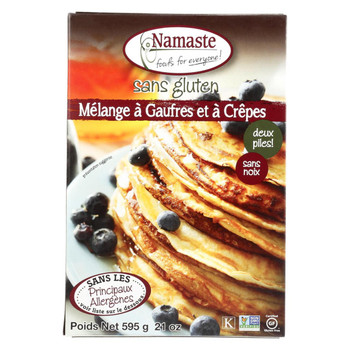 Namaste Foods Gluten Free Waffle and Pancake - Mix - Case of 6 - 21 oz. Namaste Foods Gluten Free Waffle and Pancake - Mix - Case of 6 - 21 oz.