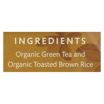 Choice Organic Teas Green Tea With Toasted Brown Rice - 16 Tea Bags - Case of 6