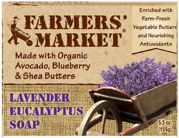 Farmer's Market Natural Bar Soap Lavender Eucalyptus - 5.5 oz