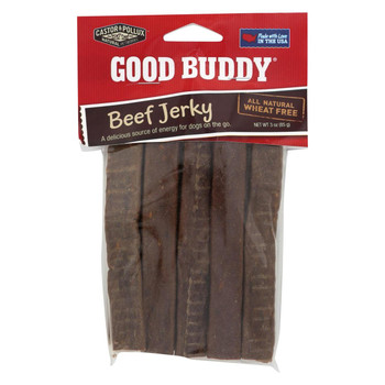 Castor and Pollux Jerky Sticks - Beef - Case of 12 - 3.5 oz.