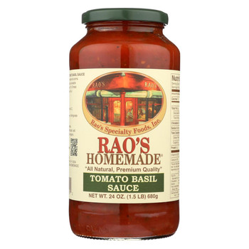 Rao's Specialty Food - Pasta Sauce Tomato Basil - EA of 1-24 OZ Rao's Specialty Food - Pasta Sauce Tomato Basil - EA of 1-24 OZ