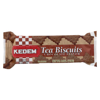 Kedem Tea Biscuits - Chocolate - Case of 24 - 4.2 oz.