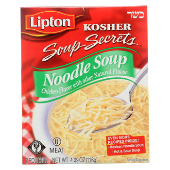 Lipton Noodle Soup - Chicken - Case of 12 - 4.09 oz.