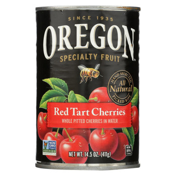 Oregon Fruit Red Tart Cherries In Water - Case of 8 - 14.5 oz.