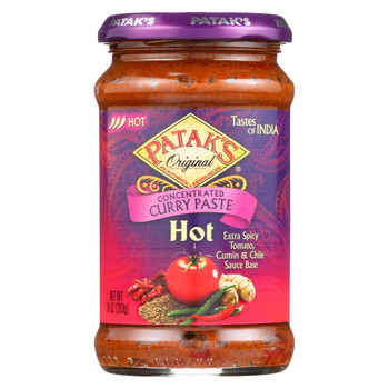 Pataks Curry Paste - Concentrated - Hot - 10 oz - case of 6